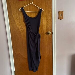 Shein dark blue midi dress